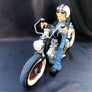 Booster Q2-2 Biker on Black Chopper Motorcycle Collectible